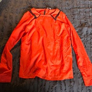 long sleeve red/orange top